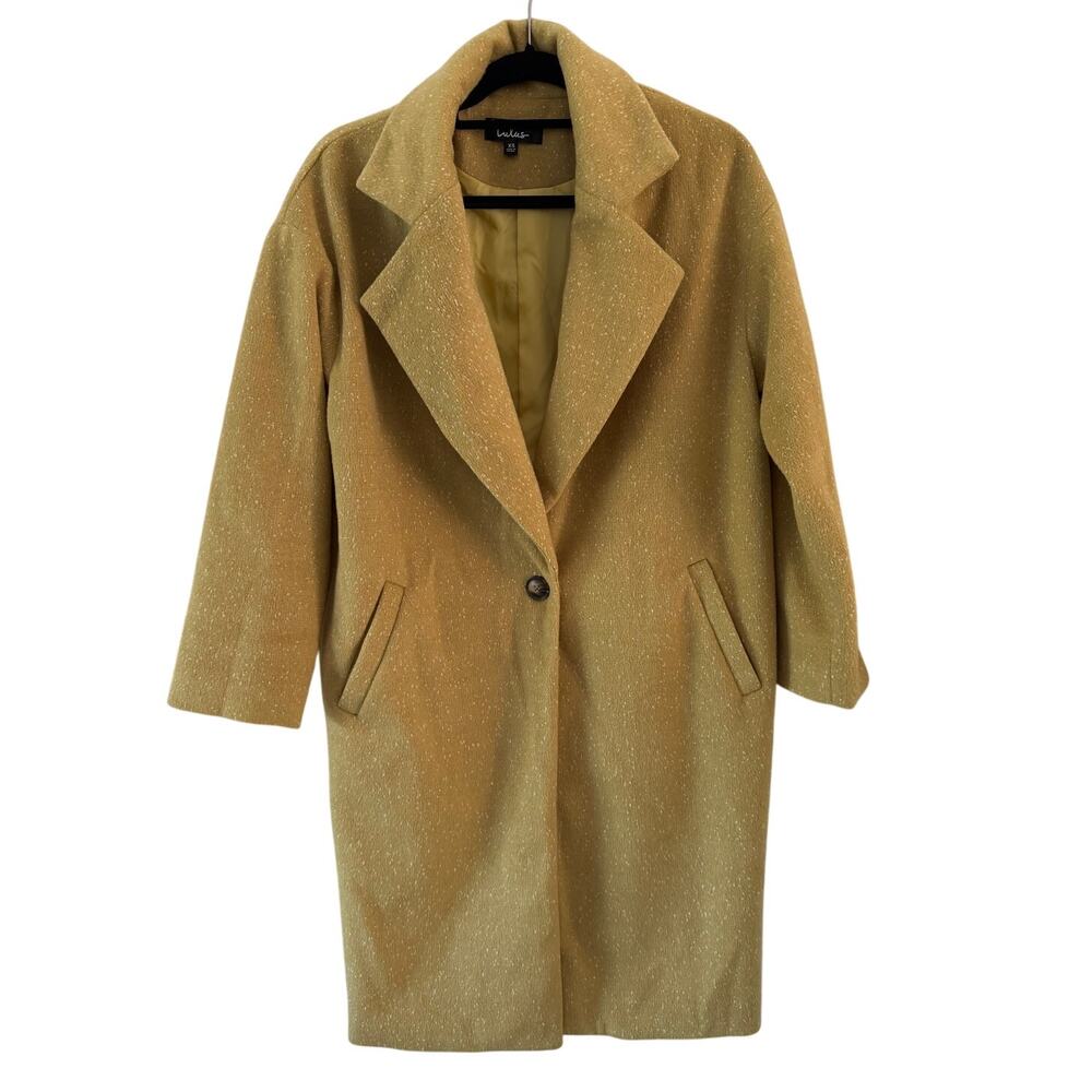 Lulu’s Totally Iconic Long Coat Size XS Relaxed Fit Outdoors Winter Fall